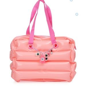 Bubble Beach Bag with charms. NWT